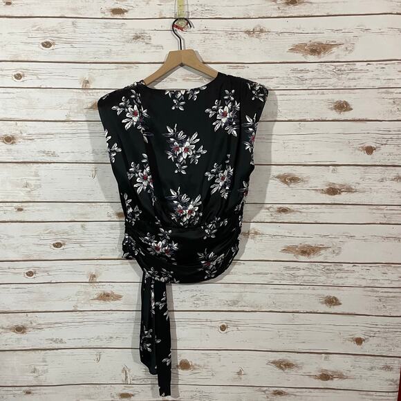 NWT Cinq à Sept Brenna Top - Black Multi - Medium - Picture 15 of 15